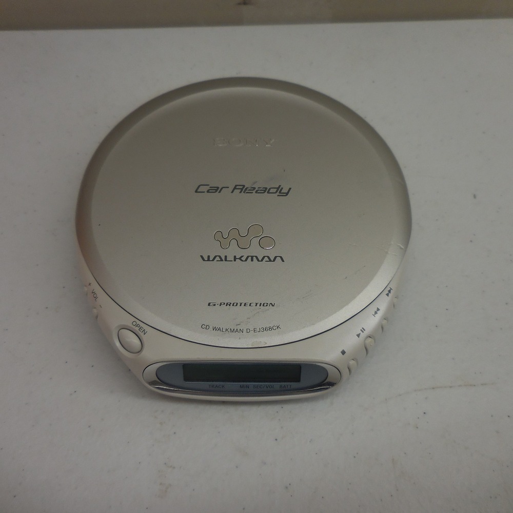 Sony Walkman D-EJ368CK Portable CD Player Car Ready G-Protection Silver Gold